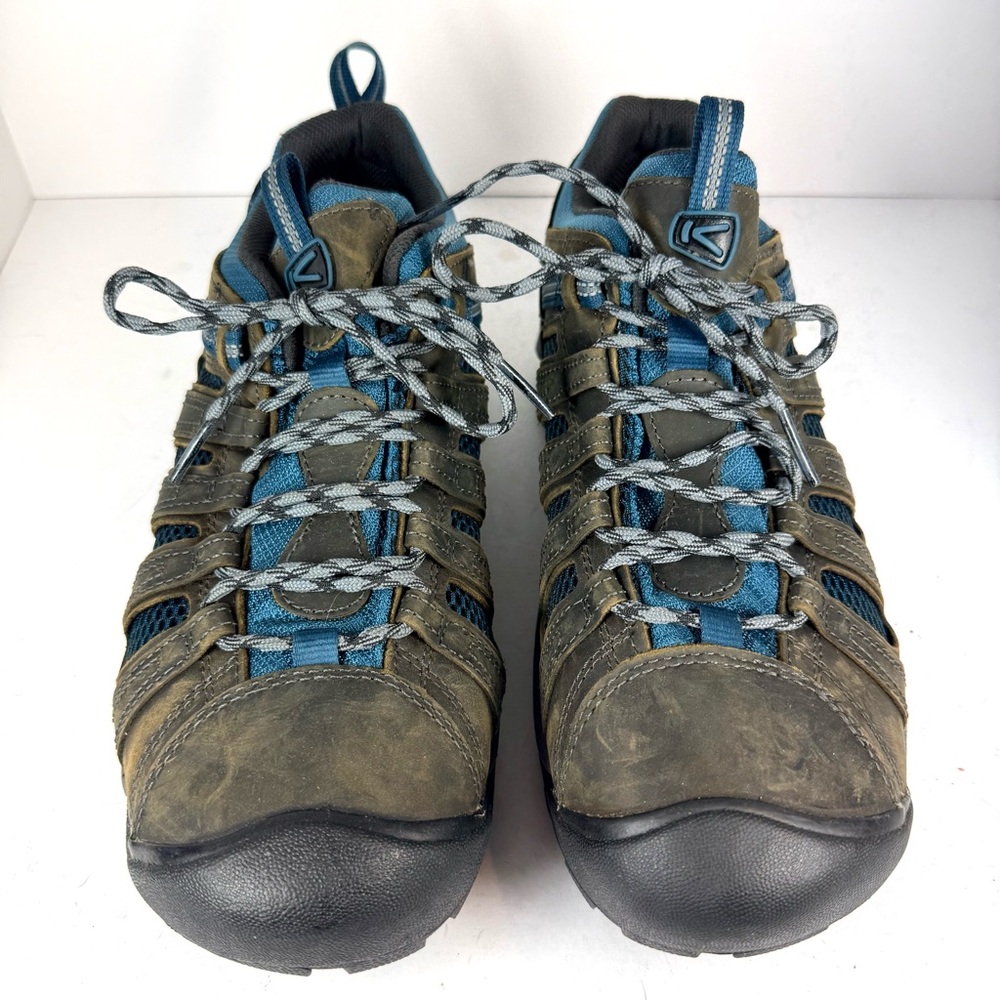 NWOT Keen Men's Voyageur Blue and Brown Hiking Shoes Size 11.5